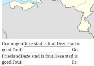 Zonder css staan alle teksten achter elkaar op één lange regel.