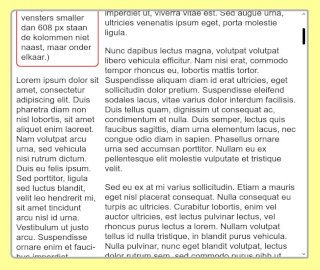 Border staat aan de buitenkant van div#wrapper en scrolt niet mee.