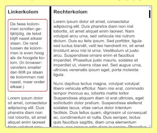 Beide divs hebben padding.