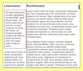 Linker-div heeft grijze border.