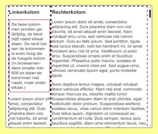 padding bij beide sections aangepast.